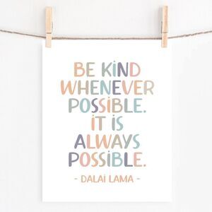 Colorful Dalai Lama Print